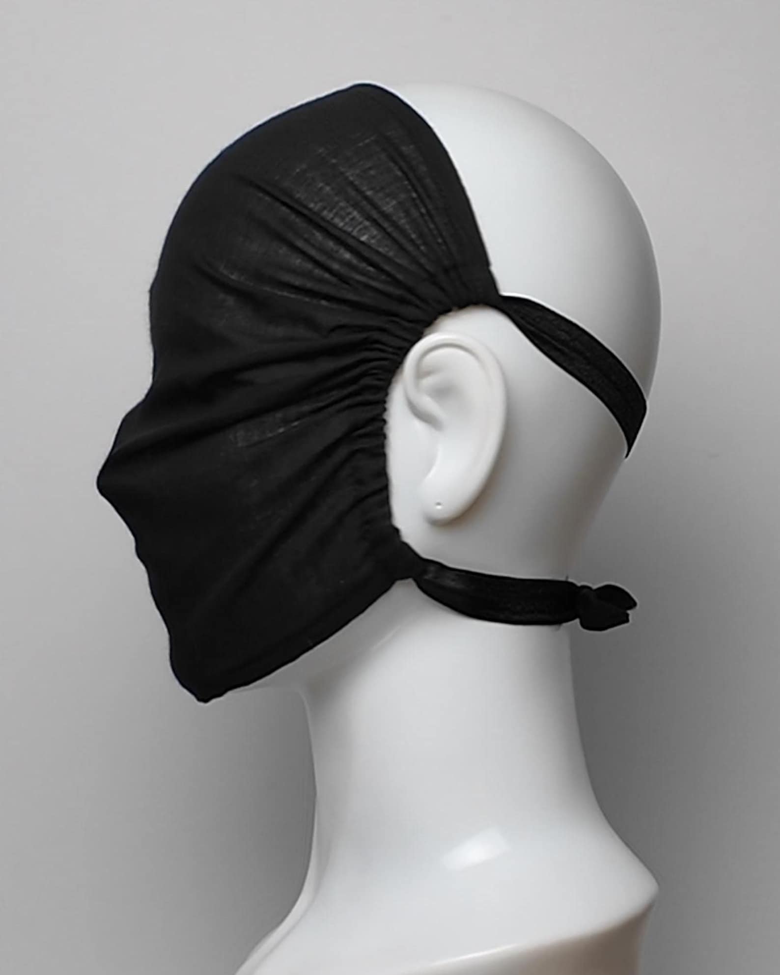 Cotton Full Face Mask - Faceless Silhouette, Minimalist Anonymity ...