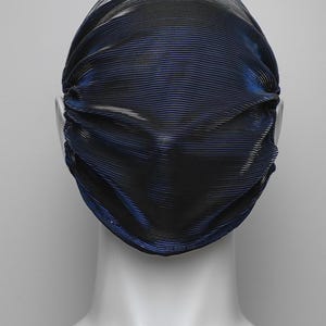 Metallic Mesh Face Mask - Futuristic Gothic Hood, Cyberpunk Mask, Avant Garde Fashion, Rave Mask, Anonymous Concealment Mask