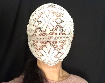 Washable Reusable Cotton Lace Airy Face Cover