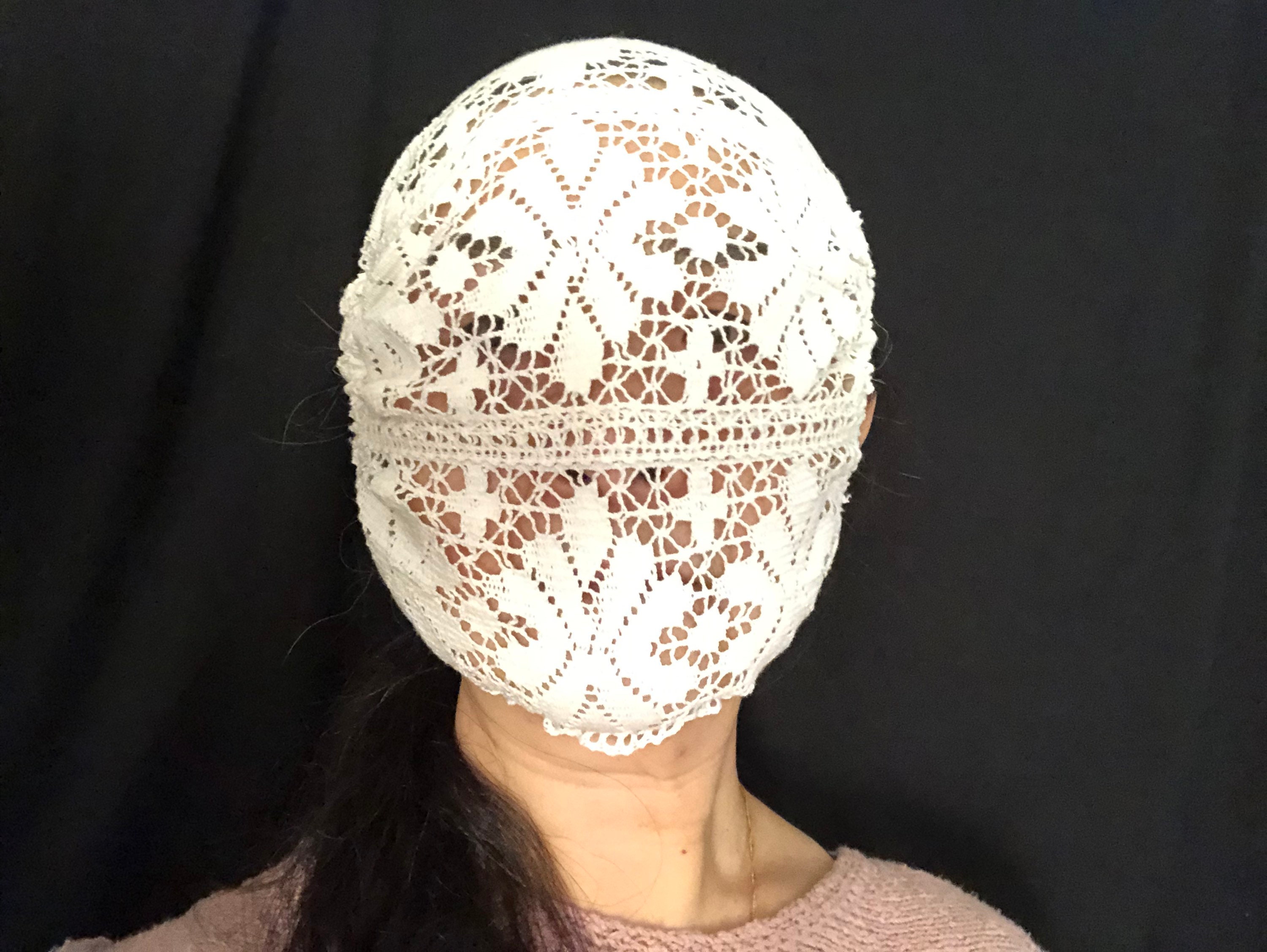 Mascherina Protettiva In Pizzo Opaco, Lavabile E - Foto 11