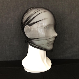 Single Layer Metallic Mesh Face Cover - Airy, Ultralight, Washable, Comfortable Fit