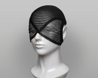 Vector Cross Open Nose & Mouth Mask – Cyber Rave Fetish Streetwear, Festival Cosplay