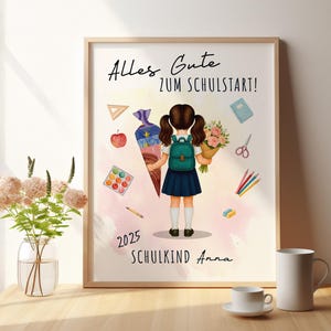 Cash gift for a girl&#39;s first day of school | personalized cash gift | first day of school gift | back to school 2025 | schoolchild gift | PDF A4