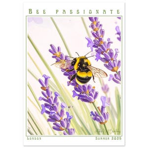 Bee Passionate - Bee Collection 2025 - Fine Art Poster