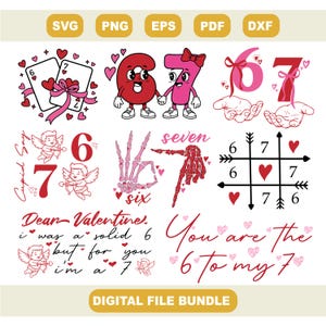Valentines Day 67 Meme Svg, Love Meme Svg, Cute Valentine Shirt Graphic, Preppy 67 Design, Funny Coquette Valentine Svg for Kids Shirts