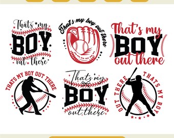 That’s My Boy Svg, Baseball Mom Shirt, Game Day Varsity Baseball Mom Dad Design, Cricut Cut File, Sublimation Svg, Baseball Mom Gift