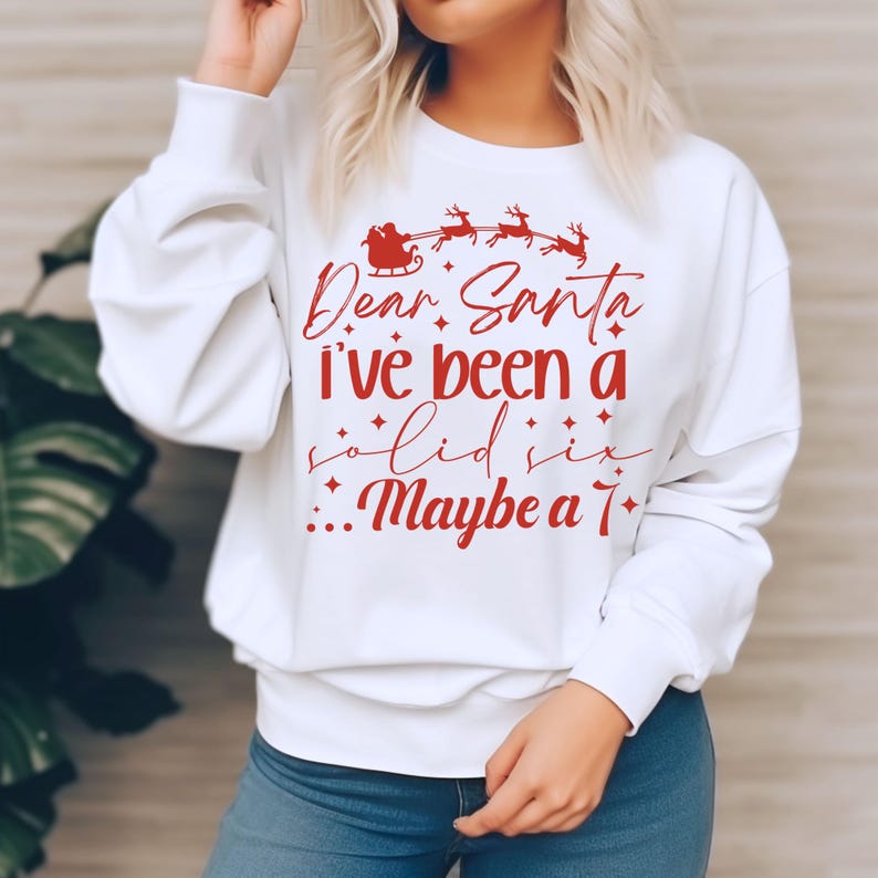 Funny Christmas 6 7 Meme Svg Bundle, Viral 6 7 Joke Design, Funny Holiday Humor Svg, Funny Christmas svg, 6 7 Six Seven svg, Cricut Cut File Bild 3