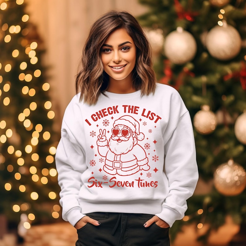 Funny Christmas 6 7 Meme Svg Bundle, Viral 6 7 Joke Design, Funny Holiday Humor Svg, Funny Christmas svg, 6 7 Six Seven svg, Cricut Cut File Bild 5