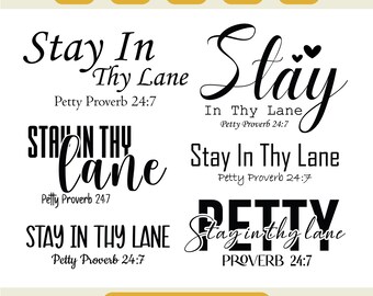 Petty Proverbs SVG, Funny Christian Shirt Design, Sarcastic Bible Humor, Minimalist Faith T-Shirt Gift, Sublimation, Cricut Cut File