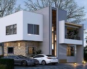 V-765| Modern Two-Storey Small Tiny House Plans – 3 Bedroom Compact Home (PDF)