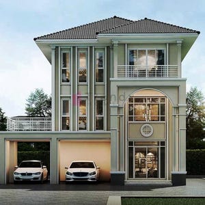 V-788| Three floor House plans | Modern triplex design, 6 bedroom, 4 Living