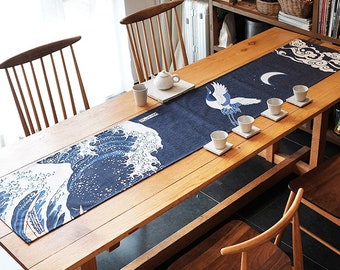 Kess InHouse Danii Pollehn Japanese Rorschach Multicolor Table Runner Kess InHouse Danii Pollehn Japanese Rorschach Multicolor Table Runner