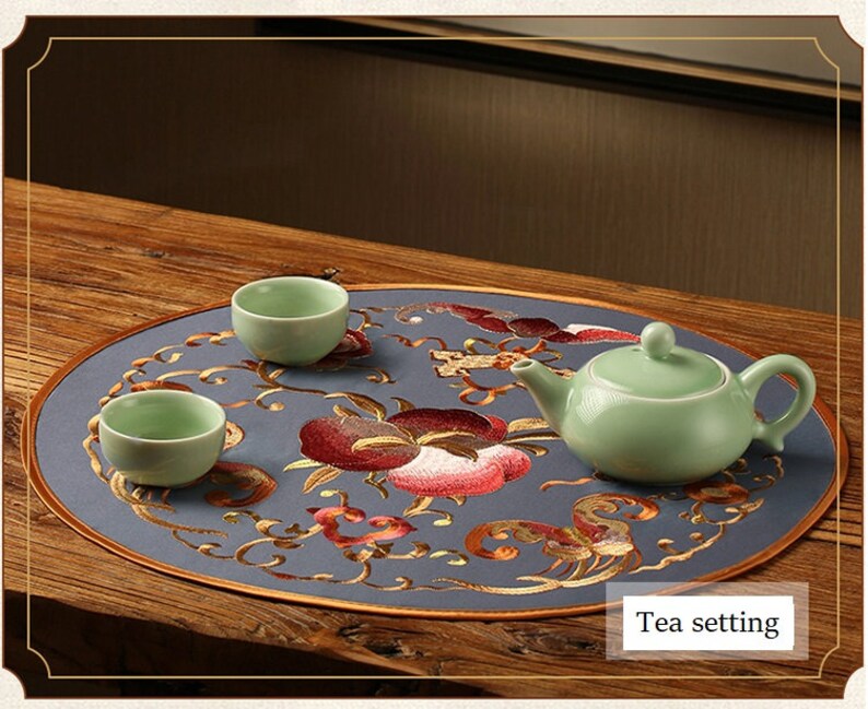 Chinese Table Setting Placemat Placemat Oriental Table Etsy