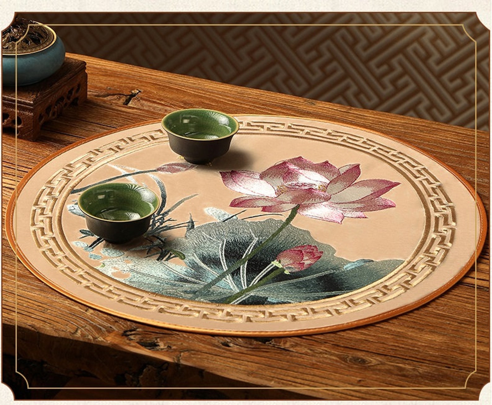 Chinese Table Setting Placemat Placemat Oriental Table Etsy