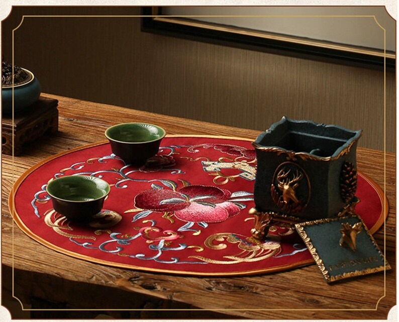 Chinese Table Setting Placemat Placemat Oriental Table Etsy