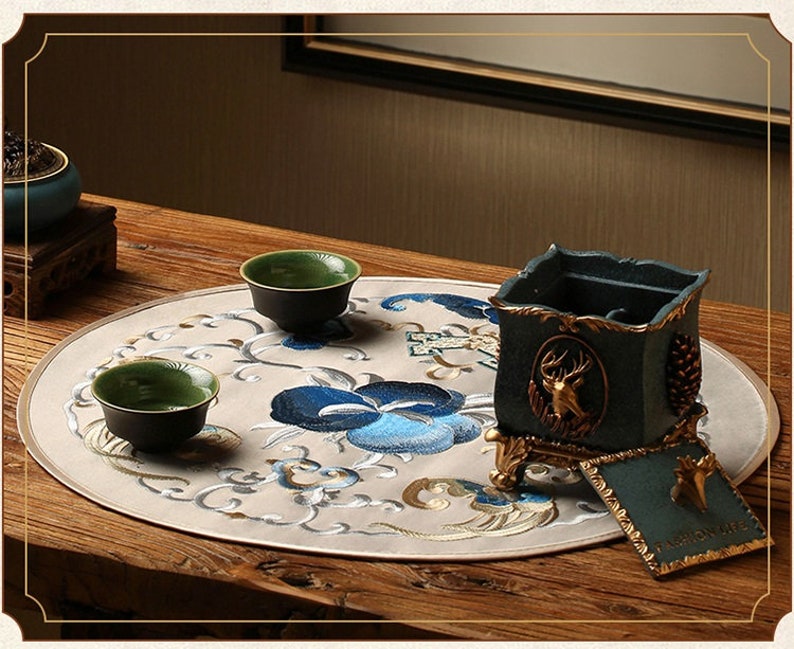 Chinese Table Setting Placemat Placemat Oriental Table Etsy