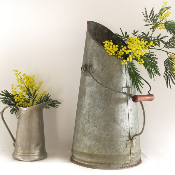 Circa 1920  ,french LARGE metal jug