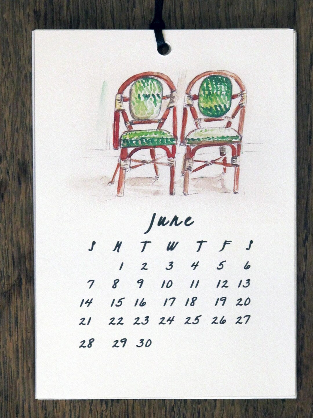 2024 Printable CALENDAR Watercolor Paris Wall Calendar Papercraft ...