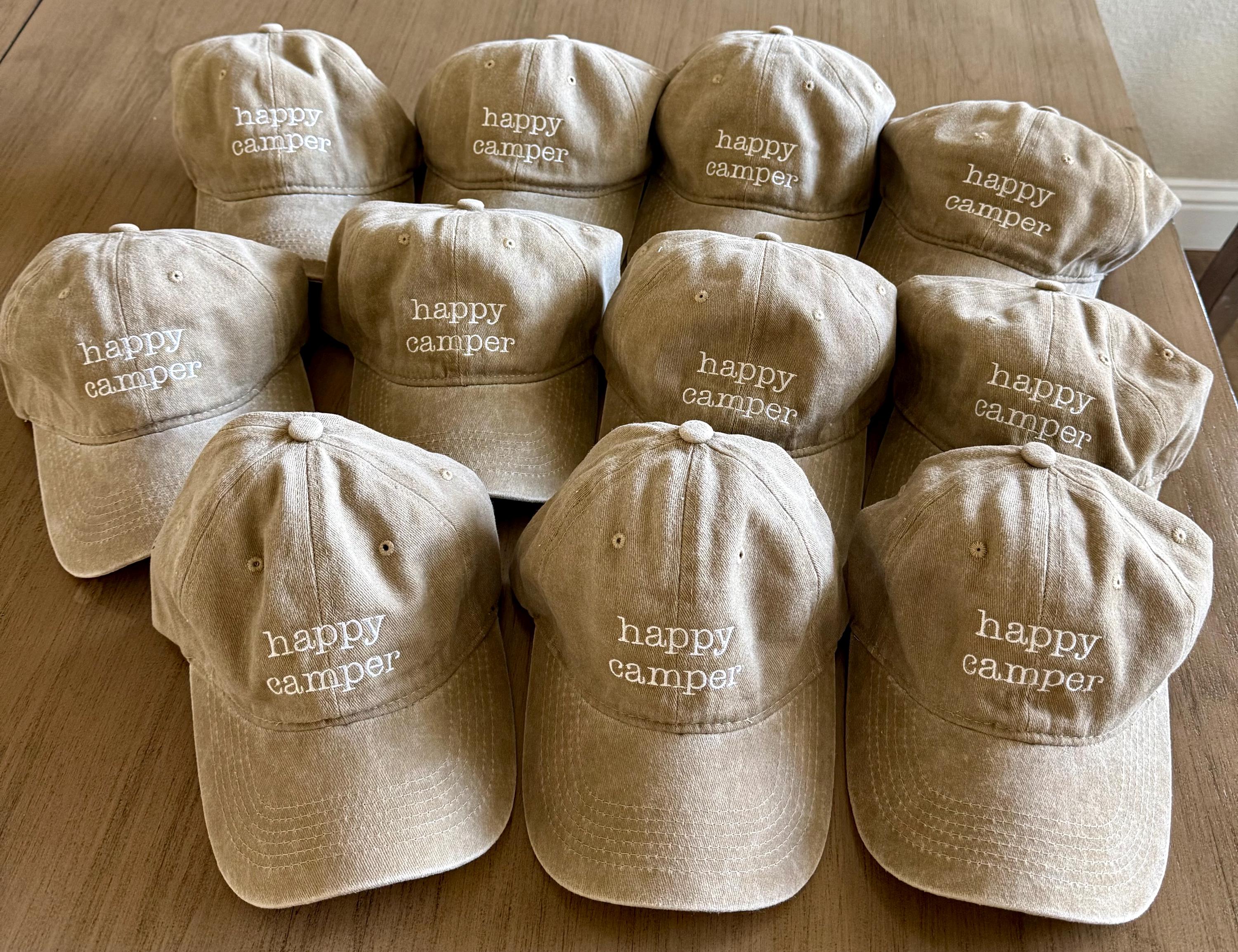 Happy Camper And Mrs Embroidered Baseball Cap Set Happy Camper Cap – Smoochie main image 3