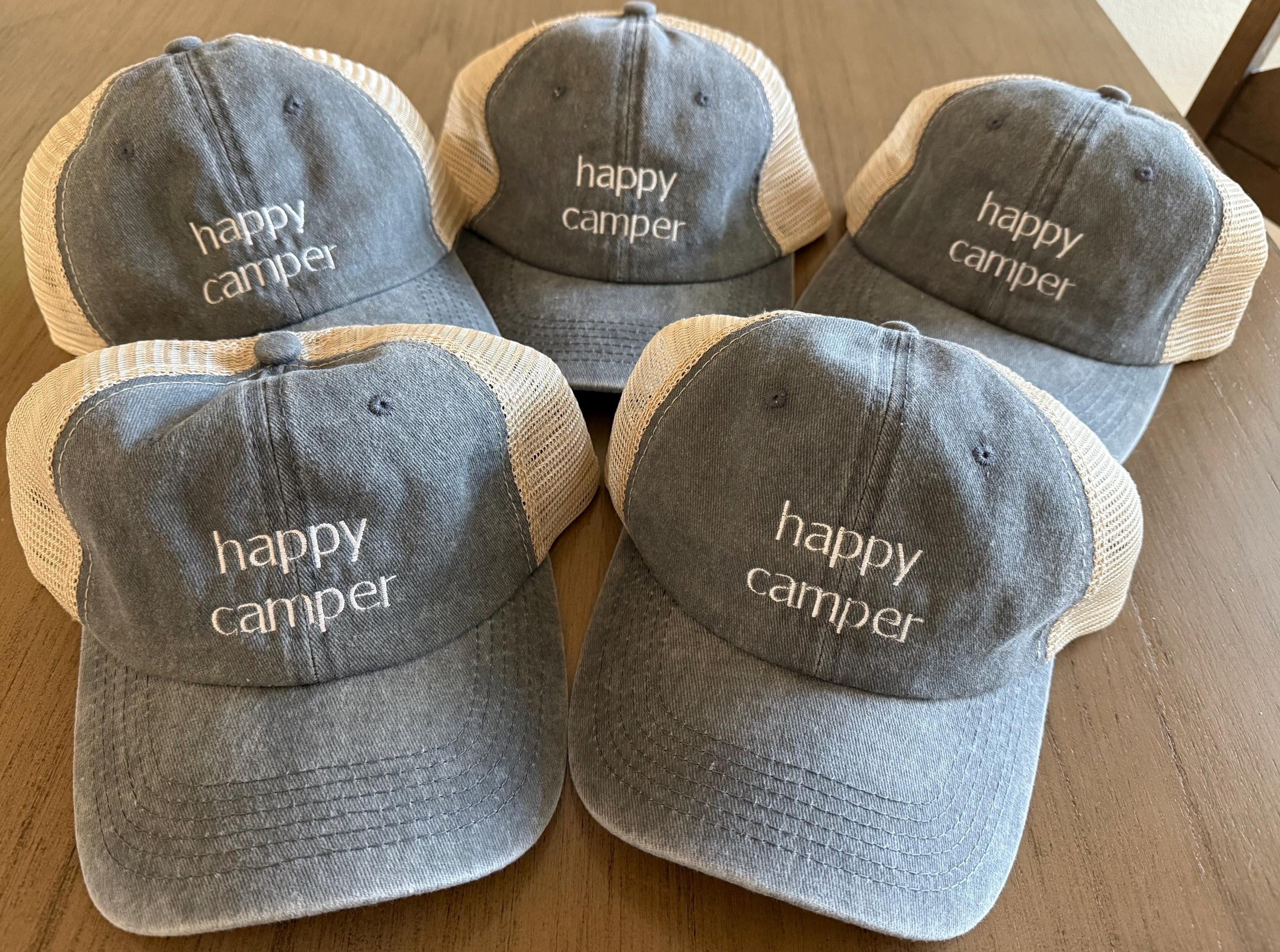 Happy Camper And Mrs Embroidered Baseball Cap Set Happy Camper Cap – Smoochie main image 2