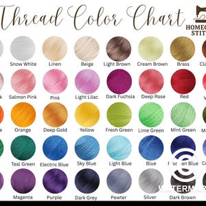 New Brothread Color Chart: Embroidery Thread Inventory (Editable Canva Template Digital Download)