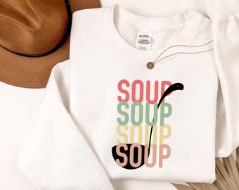 Cozy Soup Season Crewneck Sweatshirt - Gift for Foodies