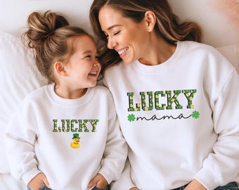 Lucky St Patrick’s Day Sweatshirts, Toddler, Youth, Adult, Long Sleeved