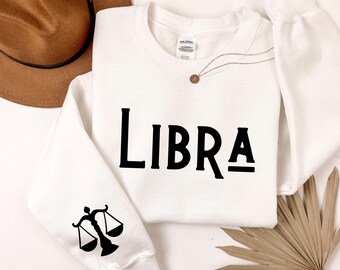 Zodiac Sweatshirt, Minimalist Astrology Crewneck, Unisex Horoscope Sweater