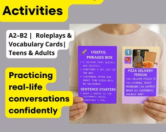 9 ESL Roleplay Speaking Game for Teens & Adults Printable PDF