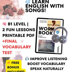 ESL Song Pack #1 – “I Need a Dollar” + “On Top of the World” | Printable English Listening & Speaking Worksheets + Bonus Tips