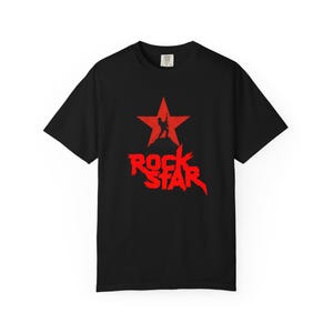 Rock Star Unisex Garment-Dyed T-shirt | Music Lover Gift, Festival Wear, Concert Apparel, Retro Tees, Graphic Shirt