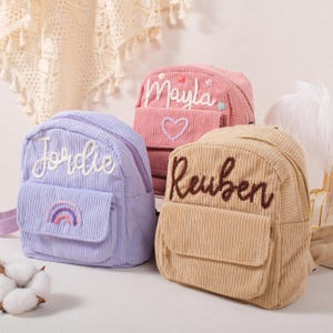 Personalized Backpack for Kids - Custom Name Toddler Backpack - Cute & Durable School Bag - Unique Gift for Boys, Girls - Daycare - Travel