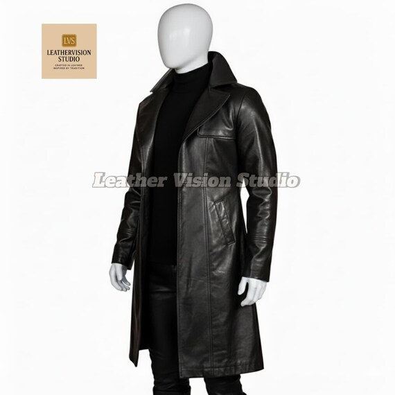 ロストコントロール　 BUFF LEATHER COAT　サイズ２　黒 The Crow 2024 Eric Draven Black Leather Trench Coat | Bill