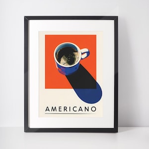 Minimalist Coffee Mug Print | Digital Art Download in Bold Graphic Style, Modern Wall Decor | Digital | Instant Download | PRINTABLE