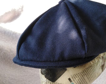 Tommy Shelby Style Cap. WS100.Navy Blue Wool