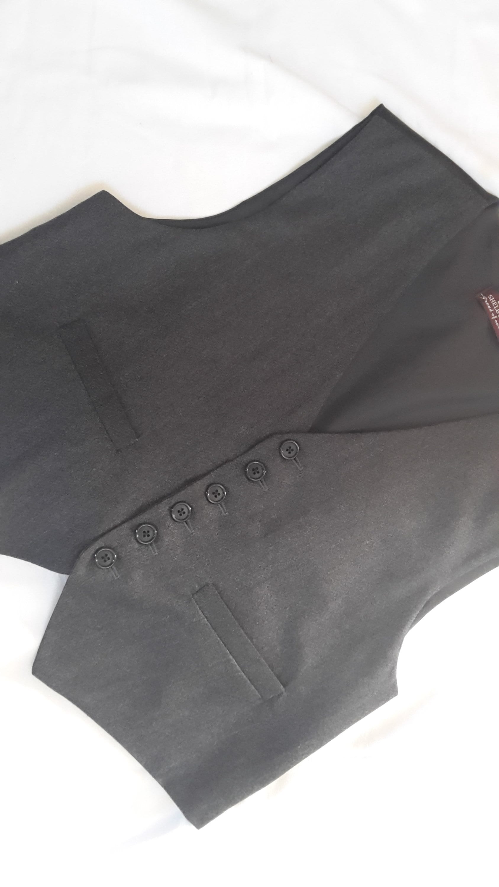 Image of The Garrison Grey Waistcoat Victorian/Edwardian Style