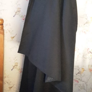 Black Wool Polyester Inverness/ulster 1850s Overcoat/cape. CT002, MTO ...