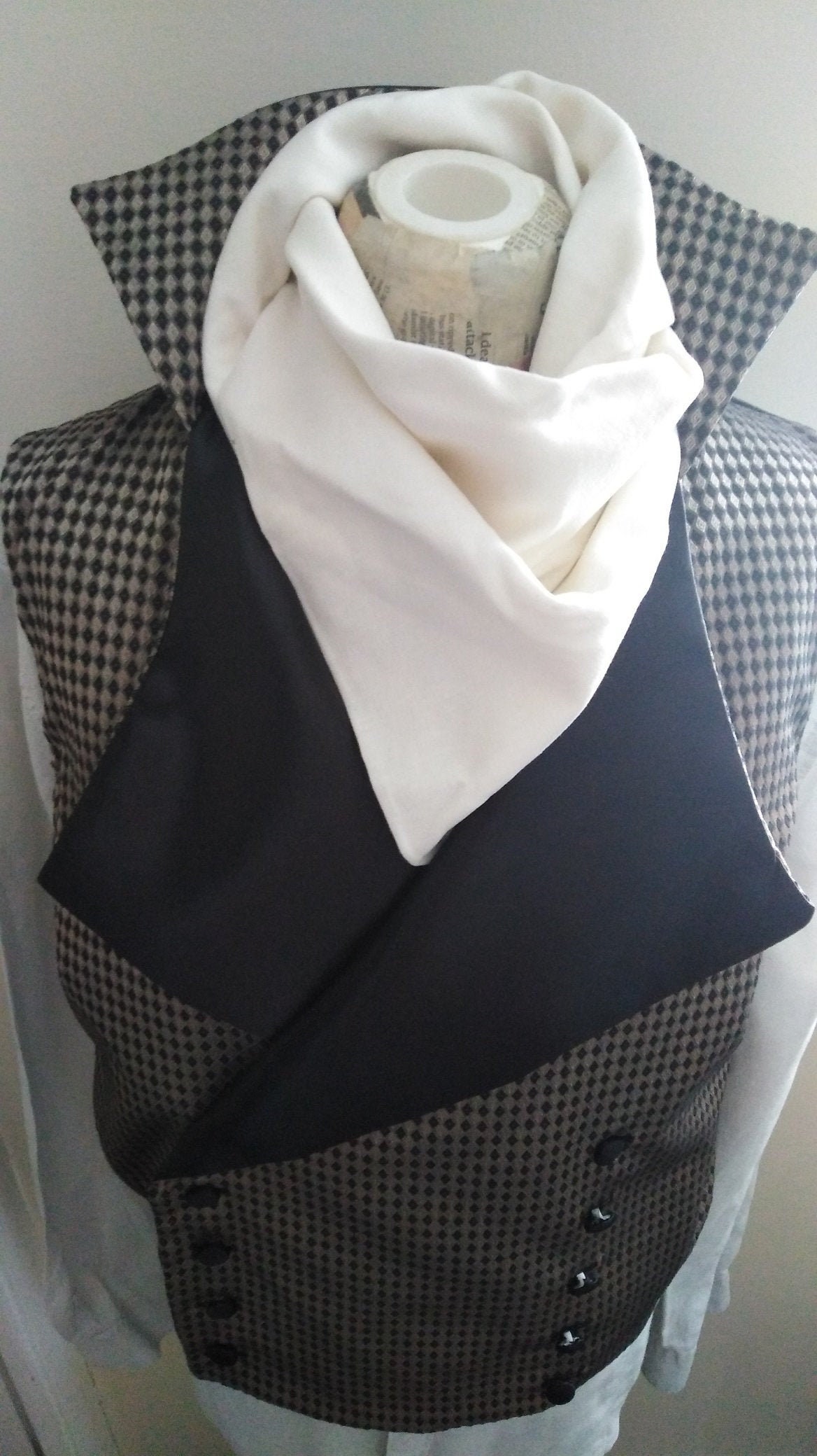 Image of Gold/Black Brocade Darcy Regency Style Waistcoat 40-42'' Chest