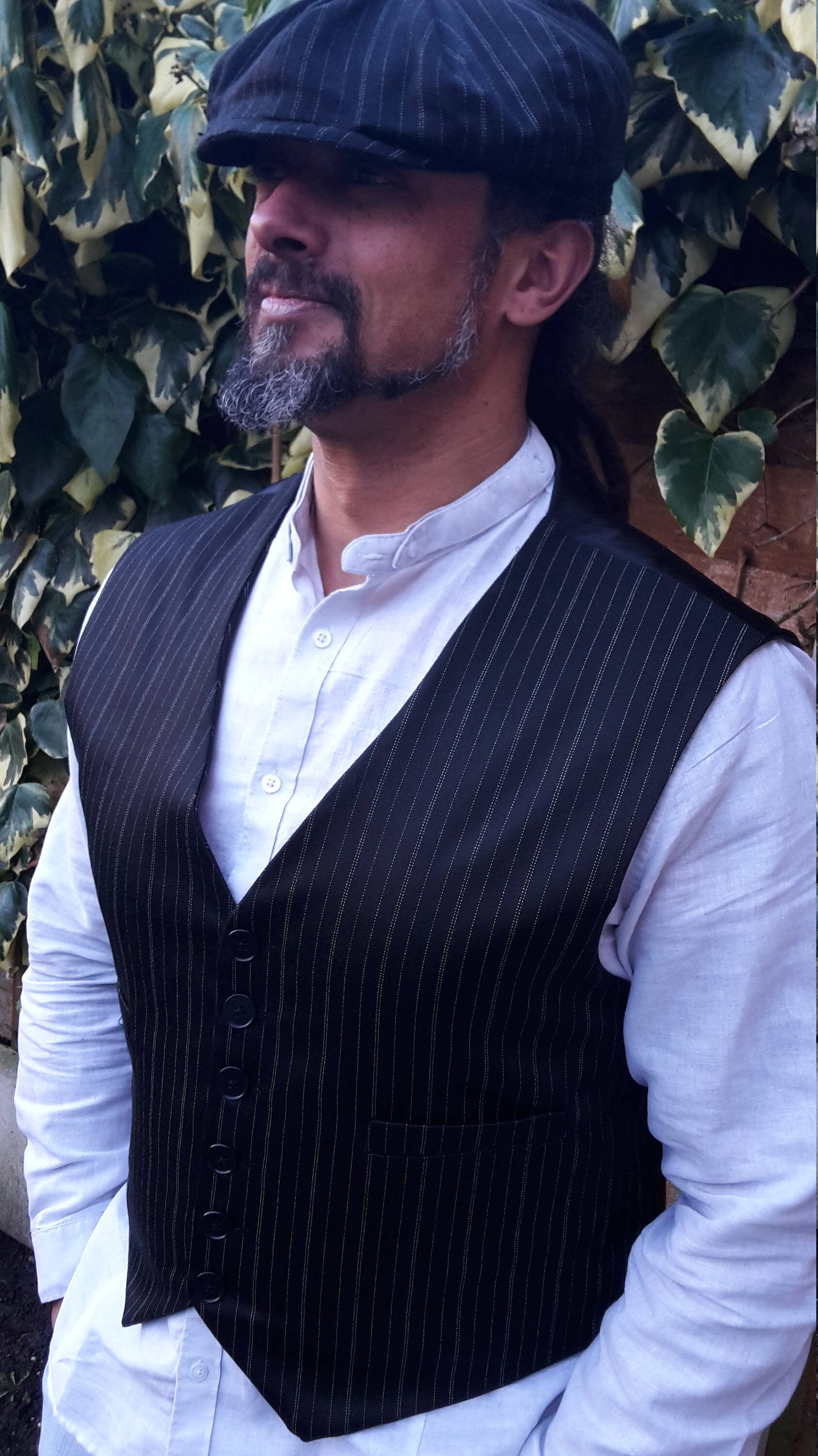 Image of Waistcoat/Hat Peaky Blinder Style 44''chest.ready To Ship