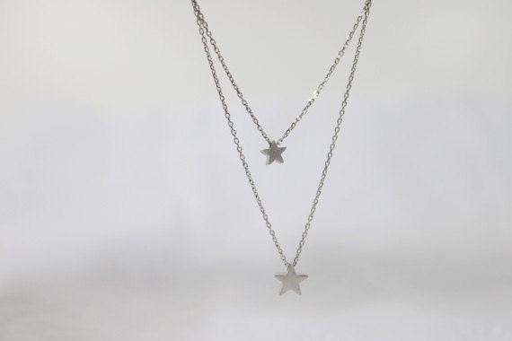 【2plan】23FW★ [MADE] 041 Star layered necklace Delicate Double Layer Star Necklace | Free Shipping | Jane.com