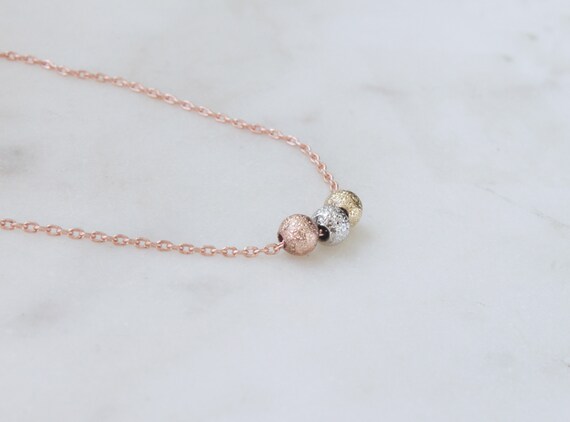 Necklace with small best sale balls