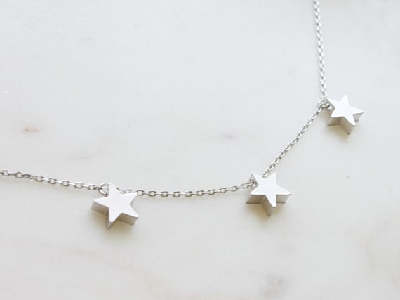 Three star necklace deals