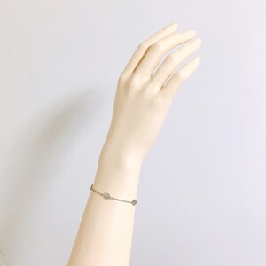 Simple leaf bracelet, Delicate Leaf Chain Bracelet, Layering Bracelet, Gift for mom, Gift for Friend, Wedding Gift, Gift idea S3104 image 8