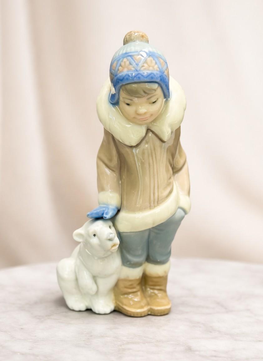 Lladro Polar Bear and Eskimo - Etsy