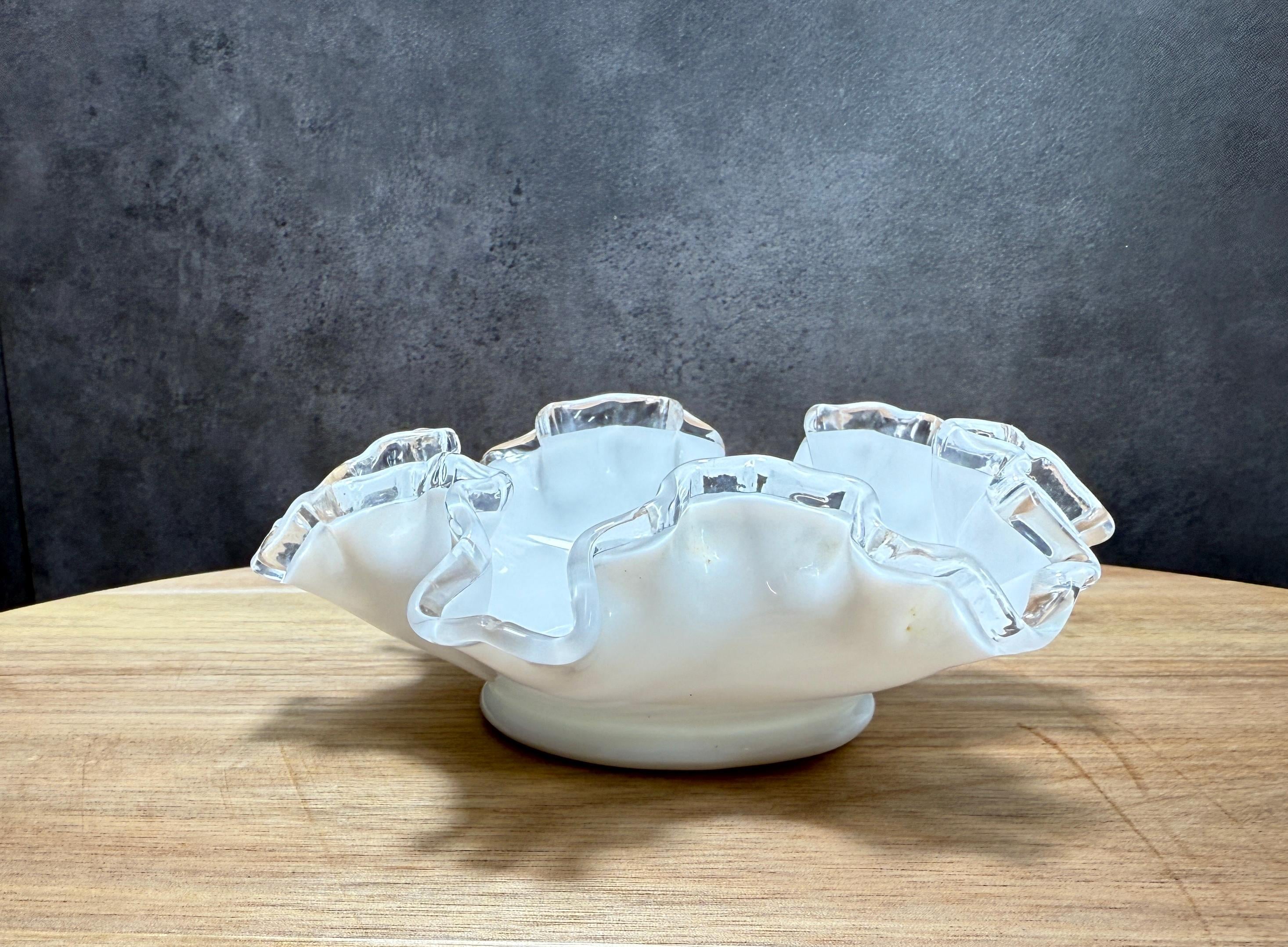 Clear Edge Fenton - Etsy
