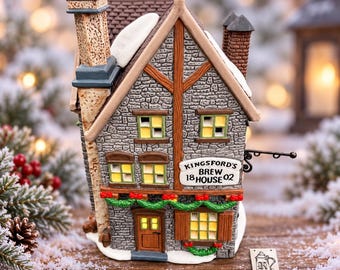 Vintage Dept. 56 Heritage Village Collection – Dickens’ Village Series, Kingsford’s Brew House, #5811-4
