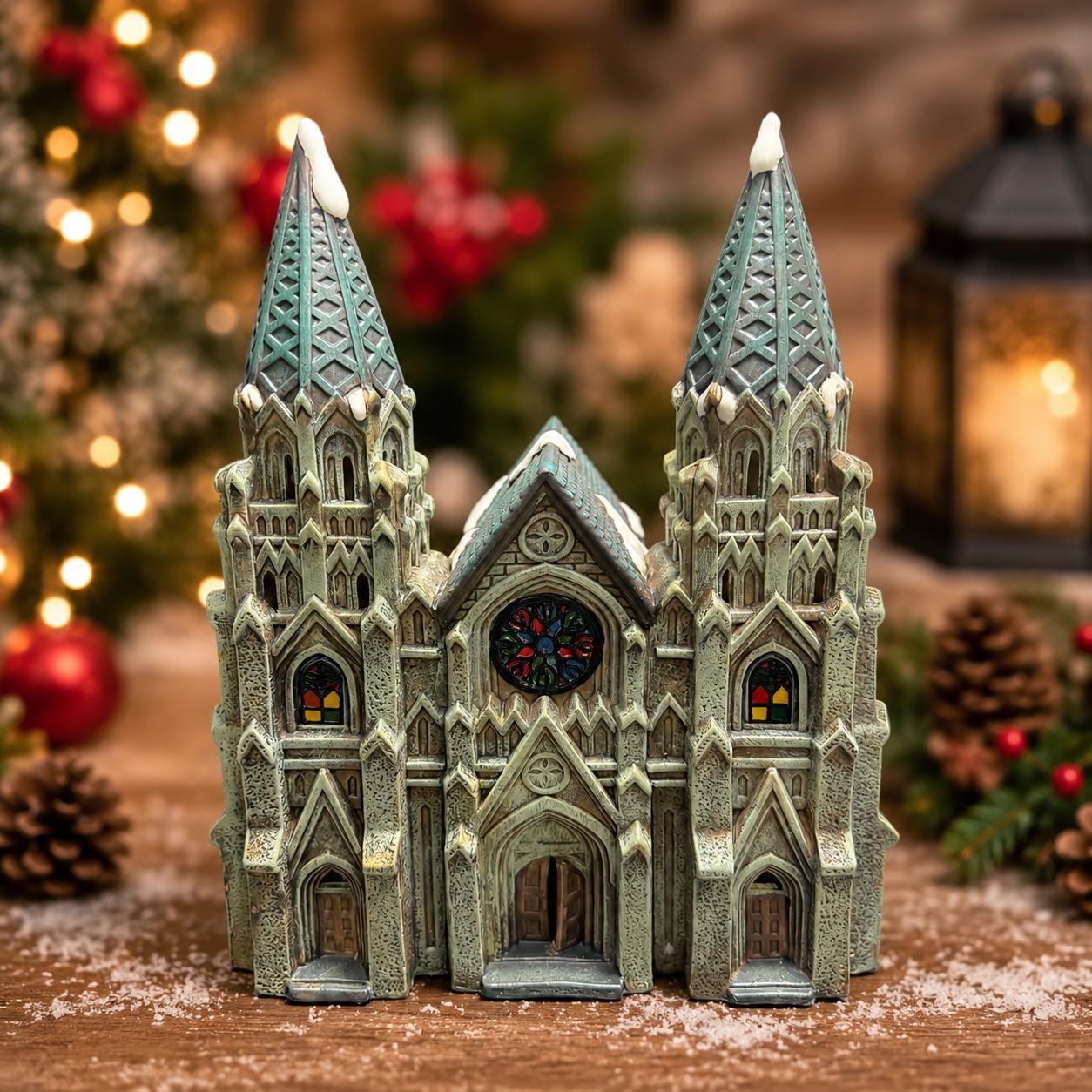 Stained Glass Christmas Village Houses - Etsy