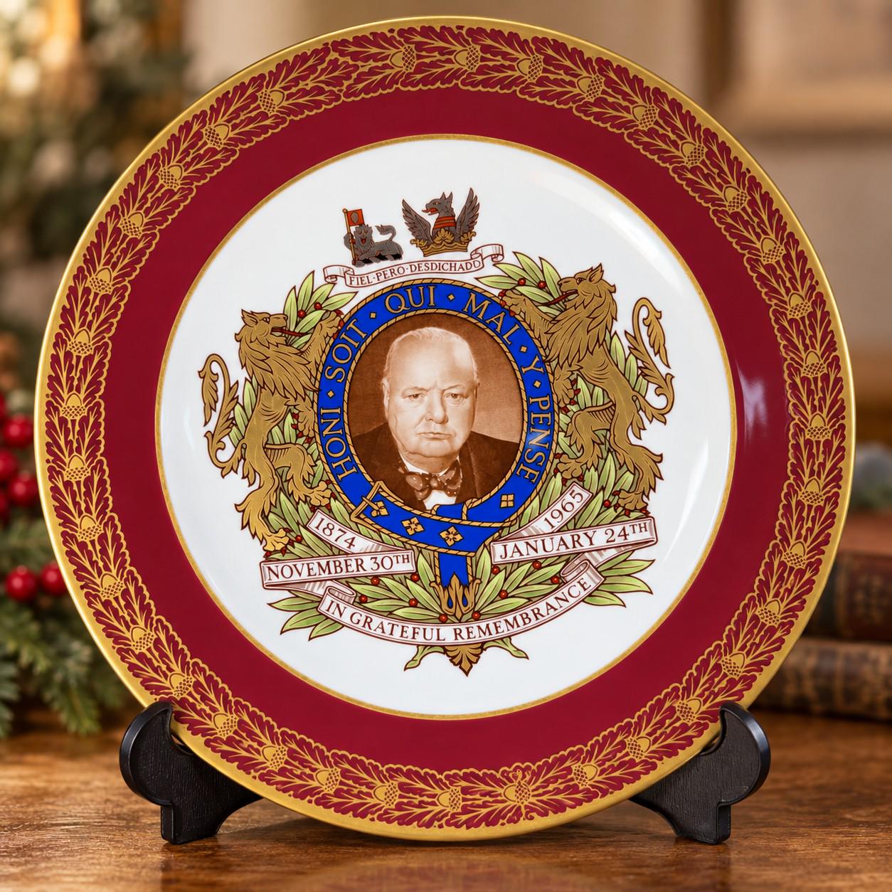 Winston Churchill Plate - Etsy