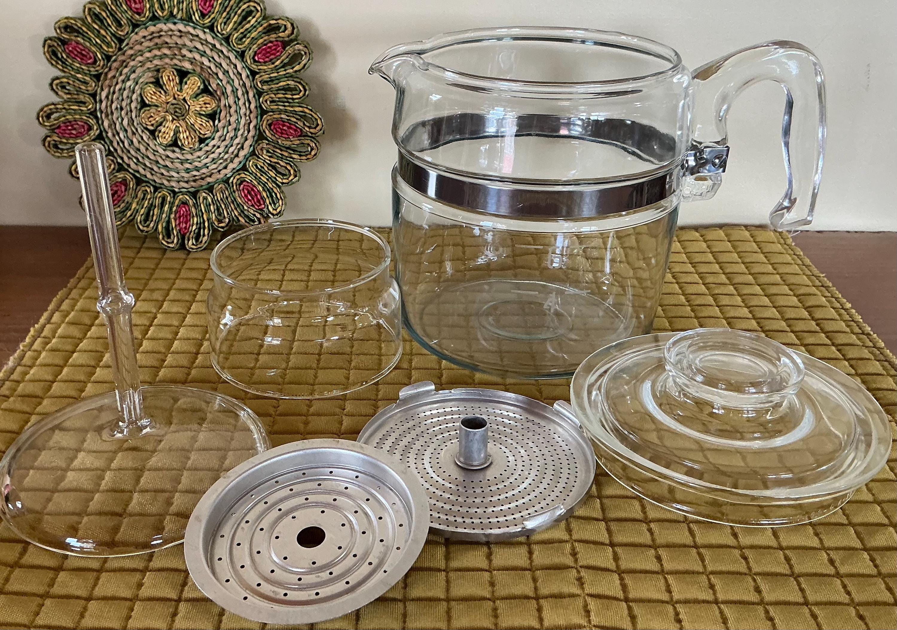 Vintage Pyrex Coffee Glass Percolator - Etsy