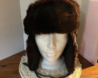 Vintage Men's Mink Hat,Made in Canada
